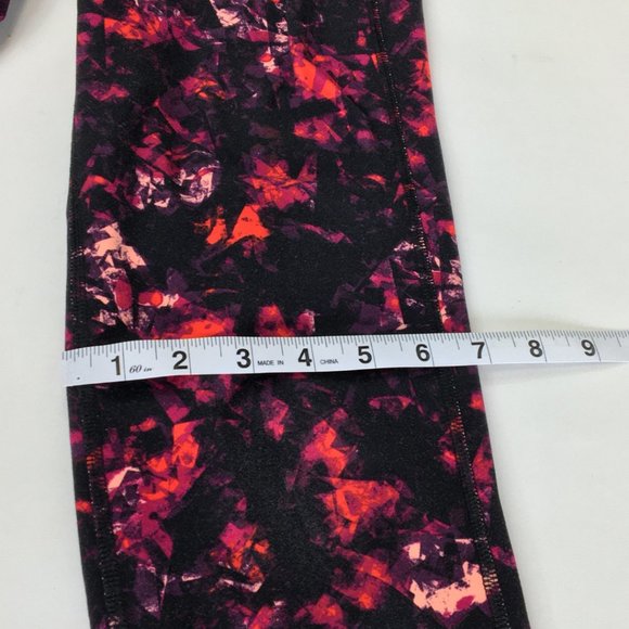 Old Navy Women's Comfortable High Rise Leggins Black Red Tights Size S - Picture 5 of 9